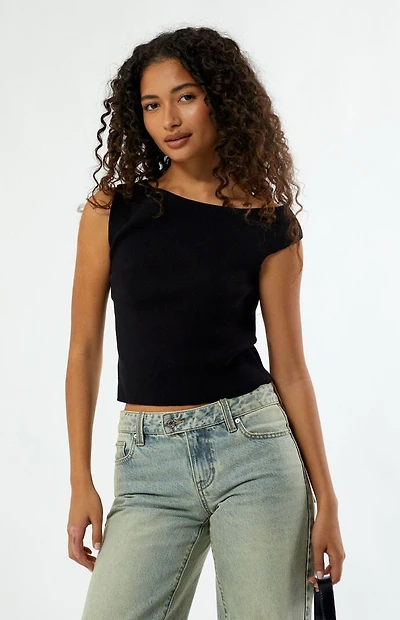 LA Hearts One Shoulder Sweater Top