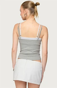 Edikted Lilian Layered Striped Tank Top