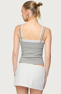 Edikted Lilian Layered Striped Tank Top