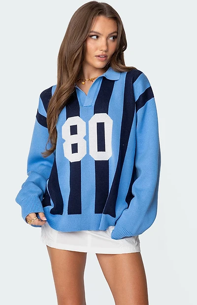 Edikted Larson Oversized Polo Sweater