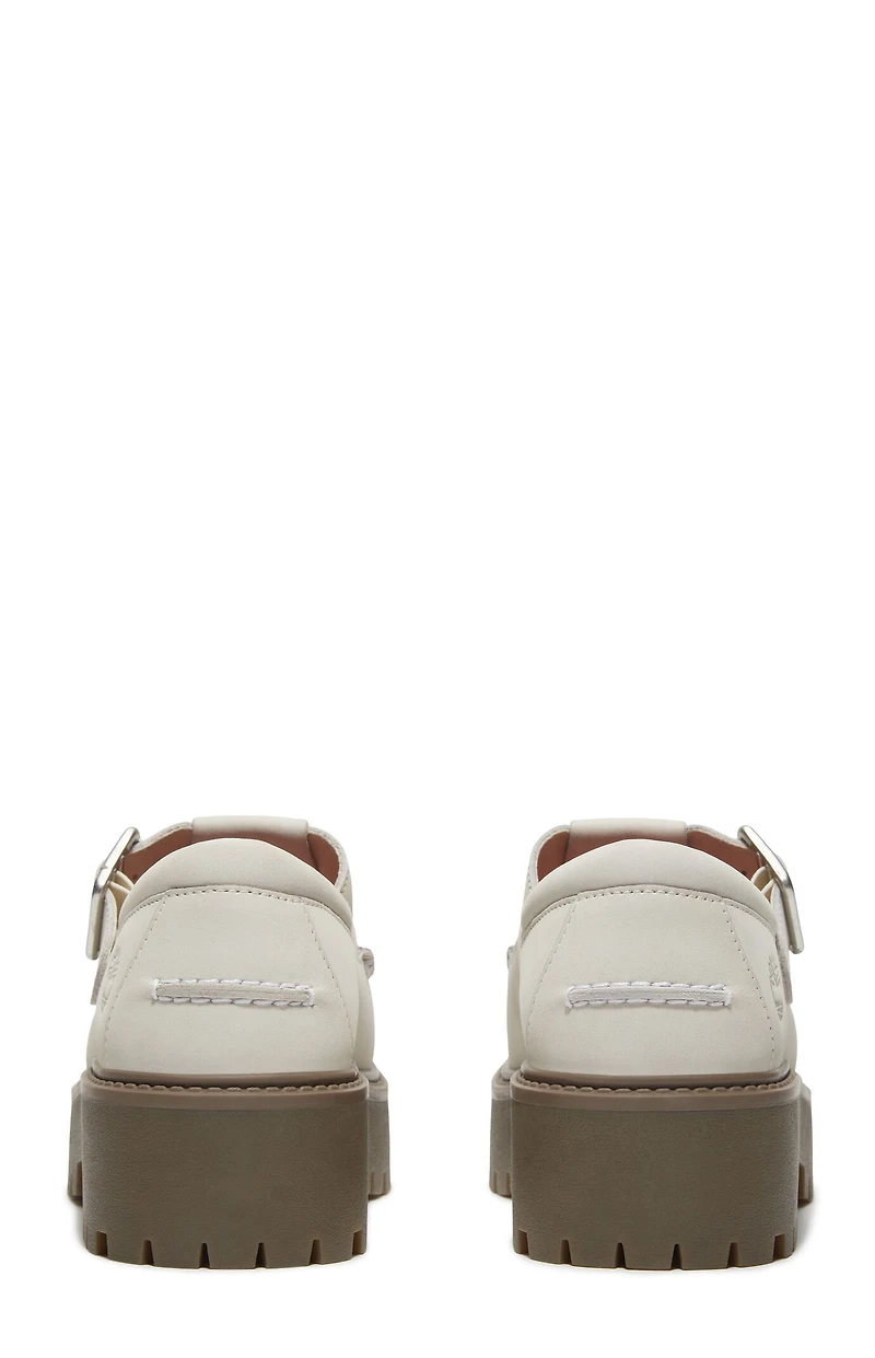 Timberland Women's Natural Nubuck Stone Street Buckle Mary Jane Shoes