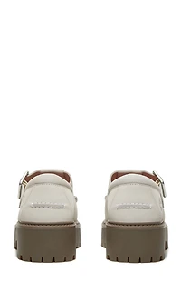 Timberland Women's Natural Nubuck Stone Street Buckle Mary Jane Shoes