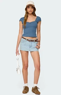 Edikted Adela Square Neck Top