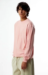 Pacsun Pink Premium Cropped Long Sleeve T-Shirt