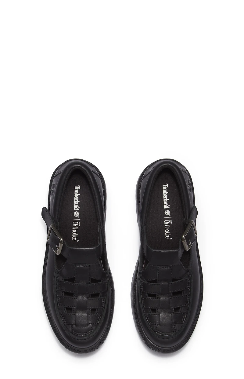 Timberland Women's Black Stone Street Buckle Mary Jane Shoes