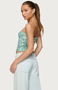 Edikted Brynn Sequin Strapless Top