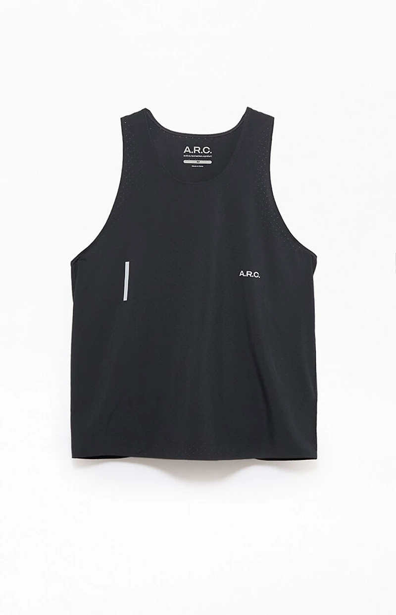 A.R.C. Black Active Perforated Tank Top