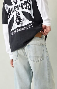 Pacsun Dylan Baggy Jeans Light Wash Tinted