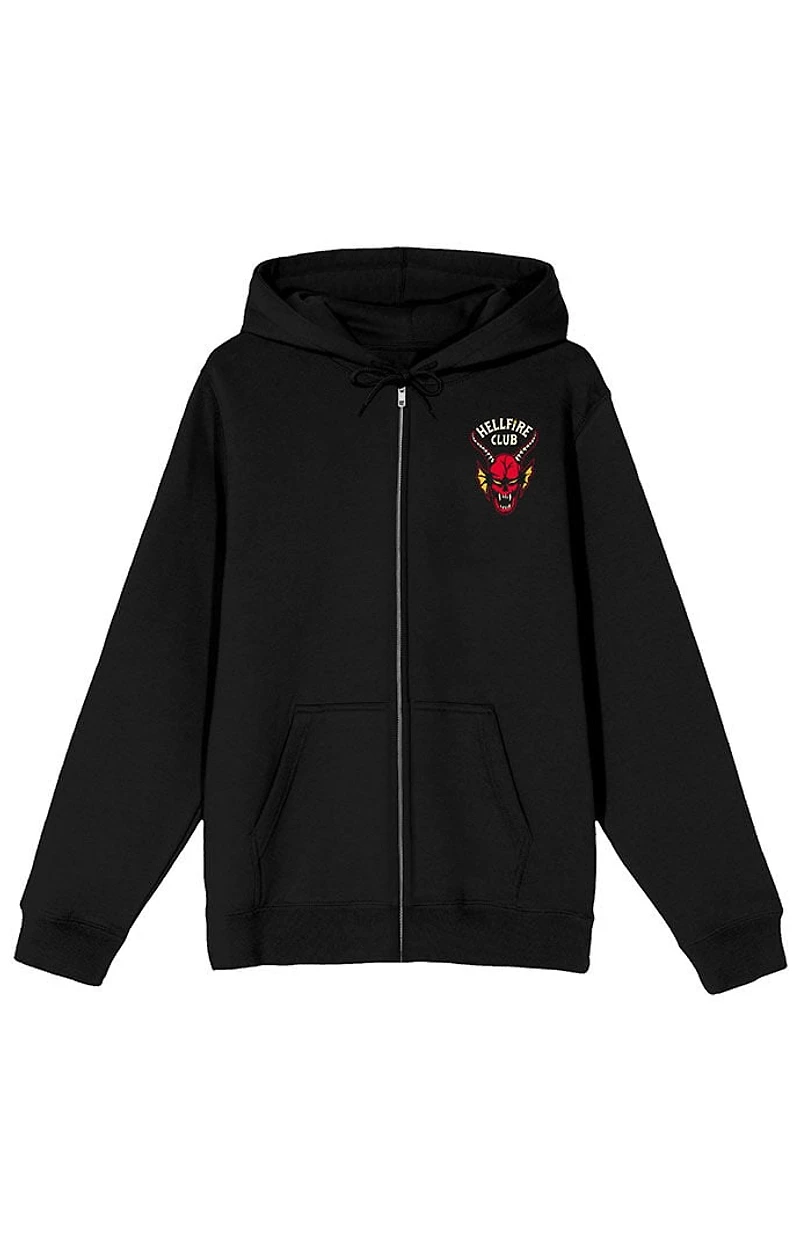 Stranger Things Hawkins Hellfire Club Zip Up Hoodie