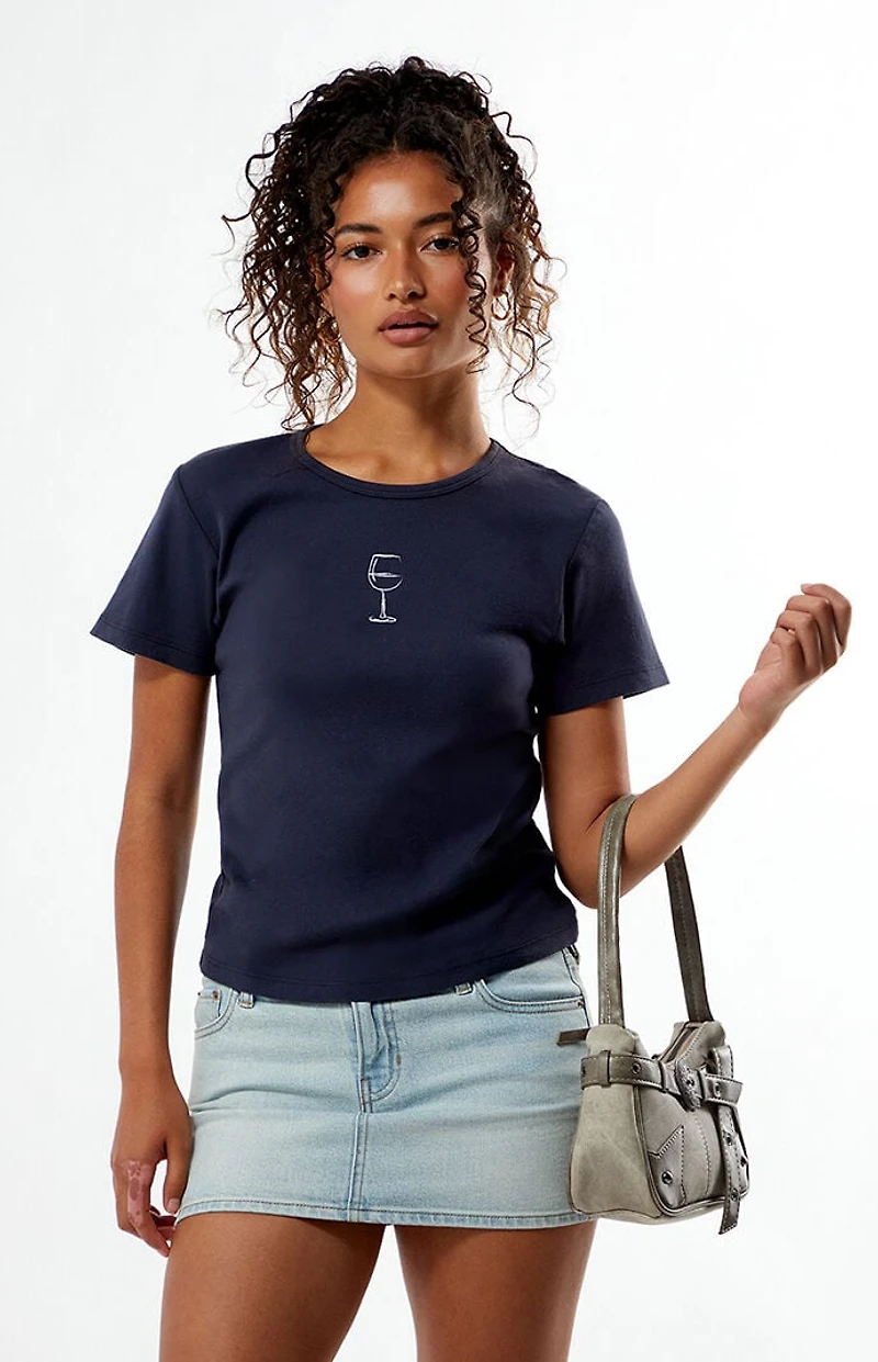 PS / LA Wine Glass Skimmer T-Shirt