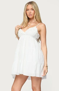 Edikted Bianca Ruffle Tiered Babydoll Dress