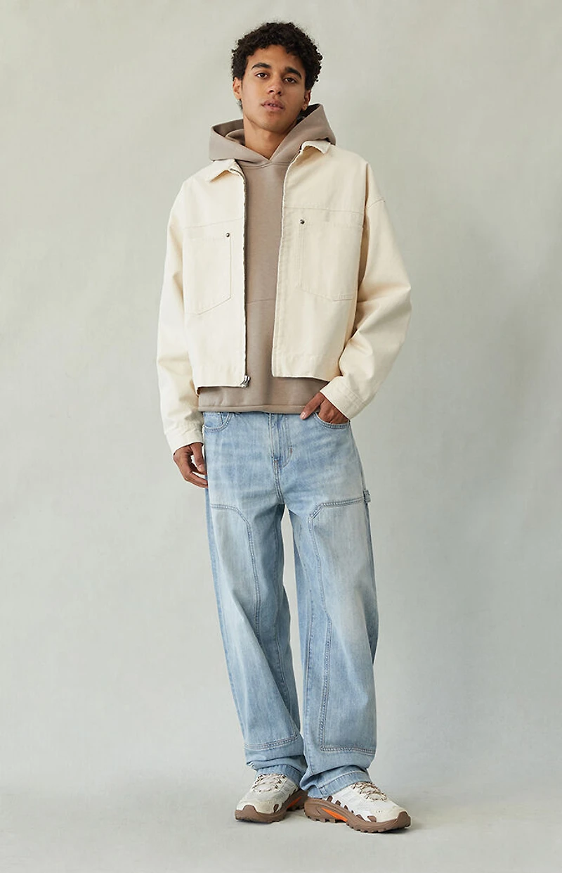 Pacsun Dylan Baggy Jeans Carpenter Light Blue