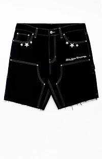FORD Star Knee Panels Baggy Denim Shorts