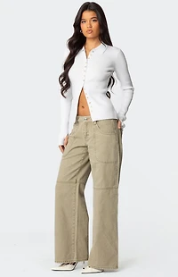 Edikted Morgan Low Rise Carpenter Jeans