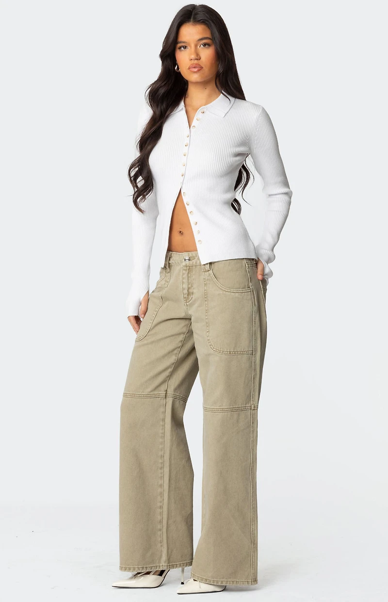 Edikted Morgan Low Rise Carpenter Jeans