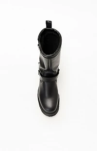 Dr Martens Anistone Hi Leather Biker Boots