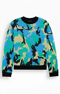 Awake NY Camo Crew Neck Sweater