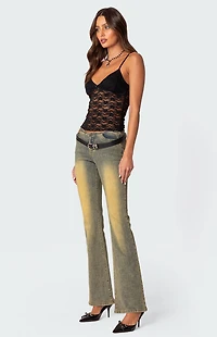 Edikted Eira Sheer Lace Tank Top