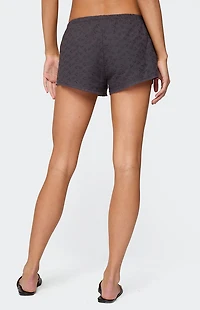 Edikted Shaya Eyelet Shorts