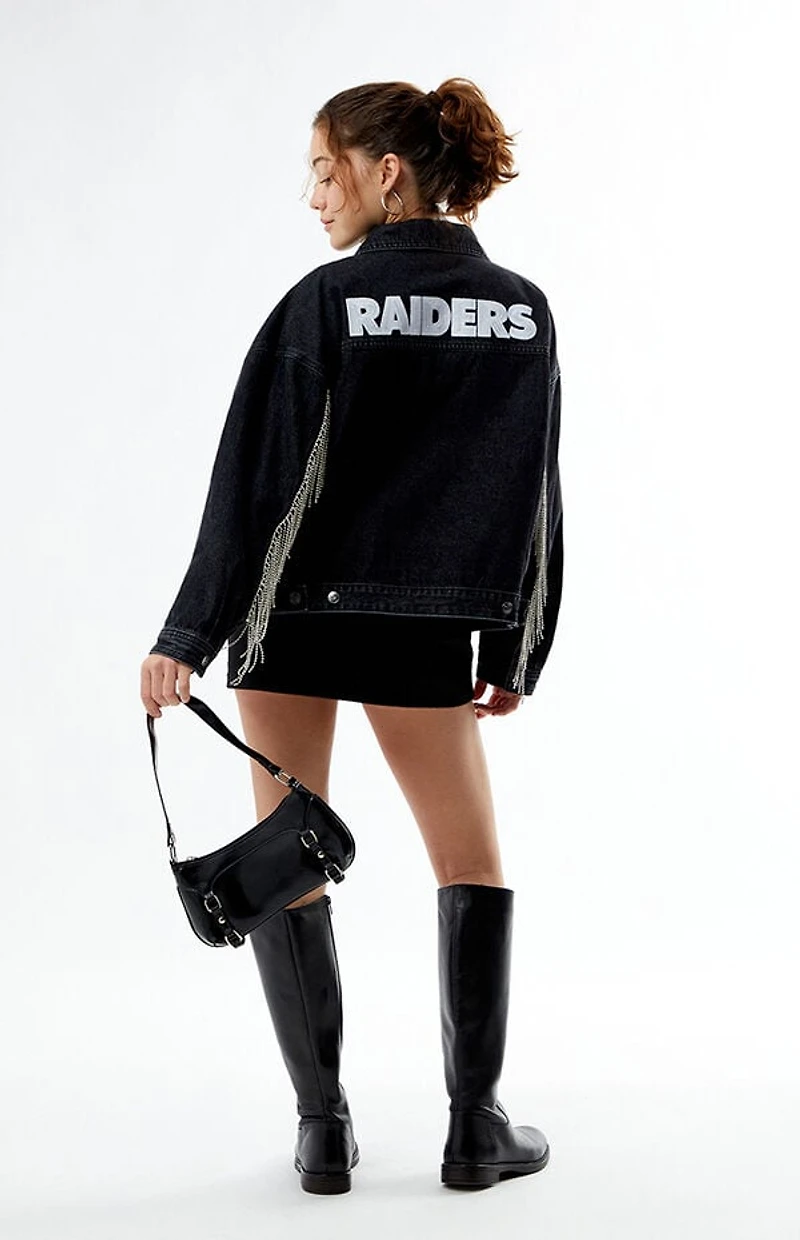 Wild Collective NFL x PacSun Las Vegas Raiders Denim Jacket