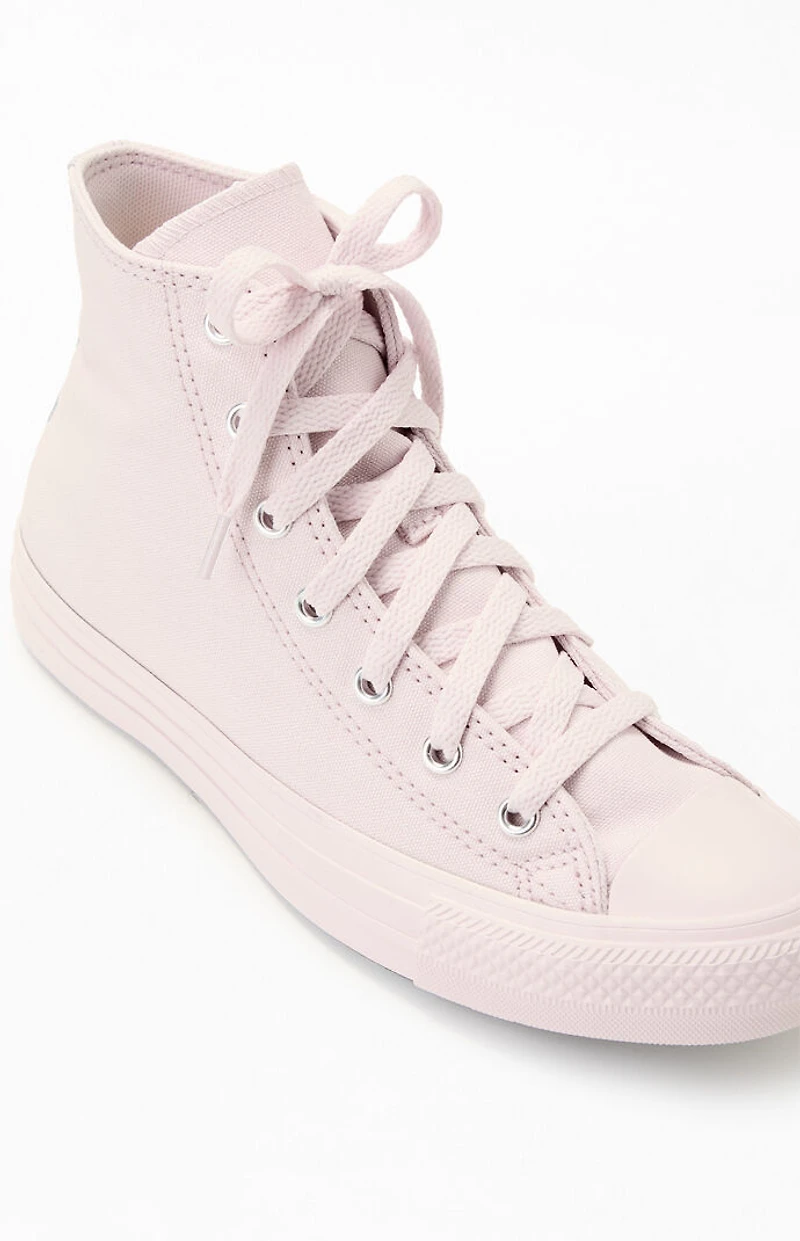 Converse Kids Light Pink Chuck Taylor All Star Monochrome High Top Shoes