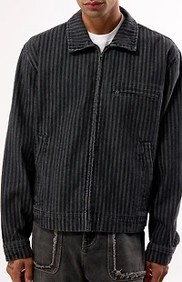 Pacsun Striped Nox Zip Up Jacket