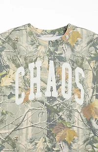 Pacsun Chaos Camo Cropped T-Shirt