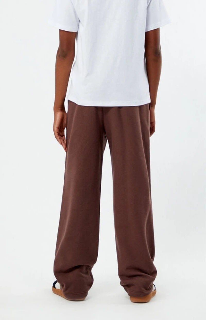Pacsun Kids Brown Logo Baggy Sweatpants