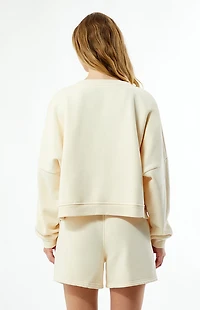 Rhythm Cream Logo Fleece Sweat Shorts