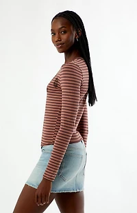 Your Favorite Champs Striped Long Sleeve T-Shirt