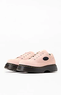 Dr Martens Women's Pink Buzz 5-Eye Leather Sneakers