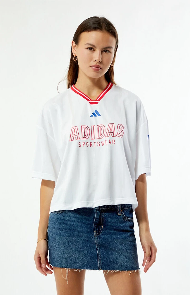 adidas White House of Tiro Nations Short Sleeve Jersey