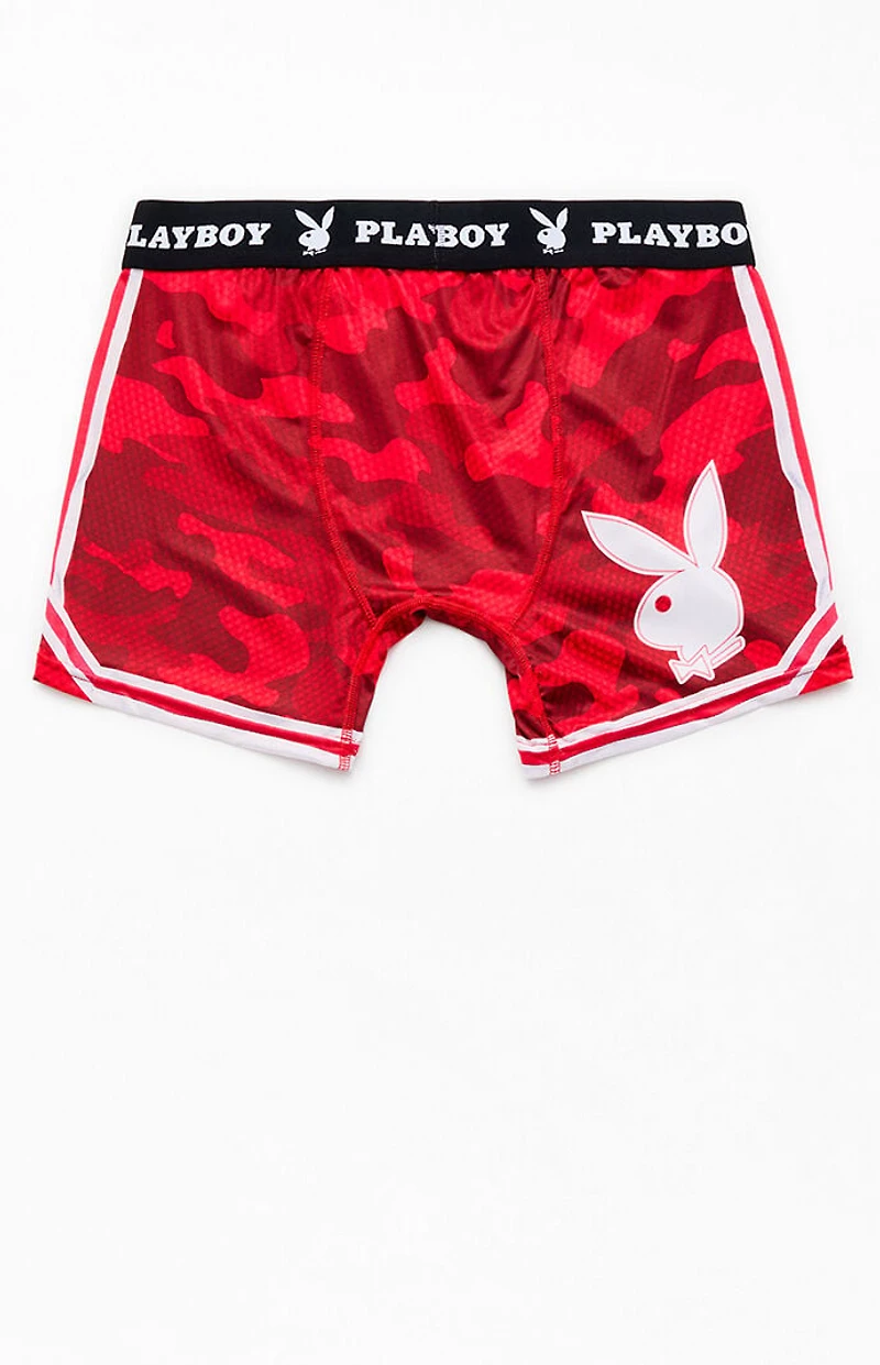Playboy By PacSun Red Camo Varsity Boxer Briefs