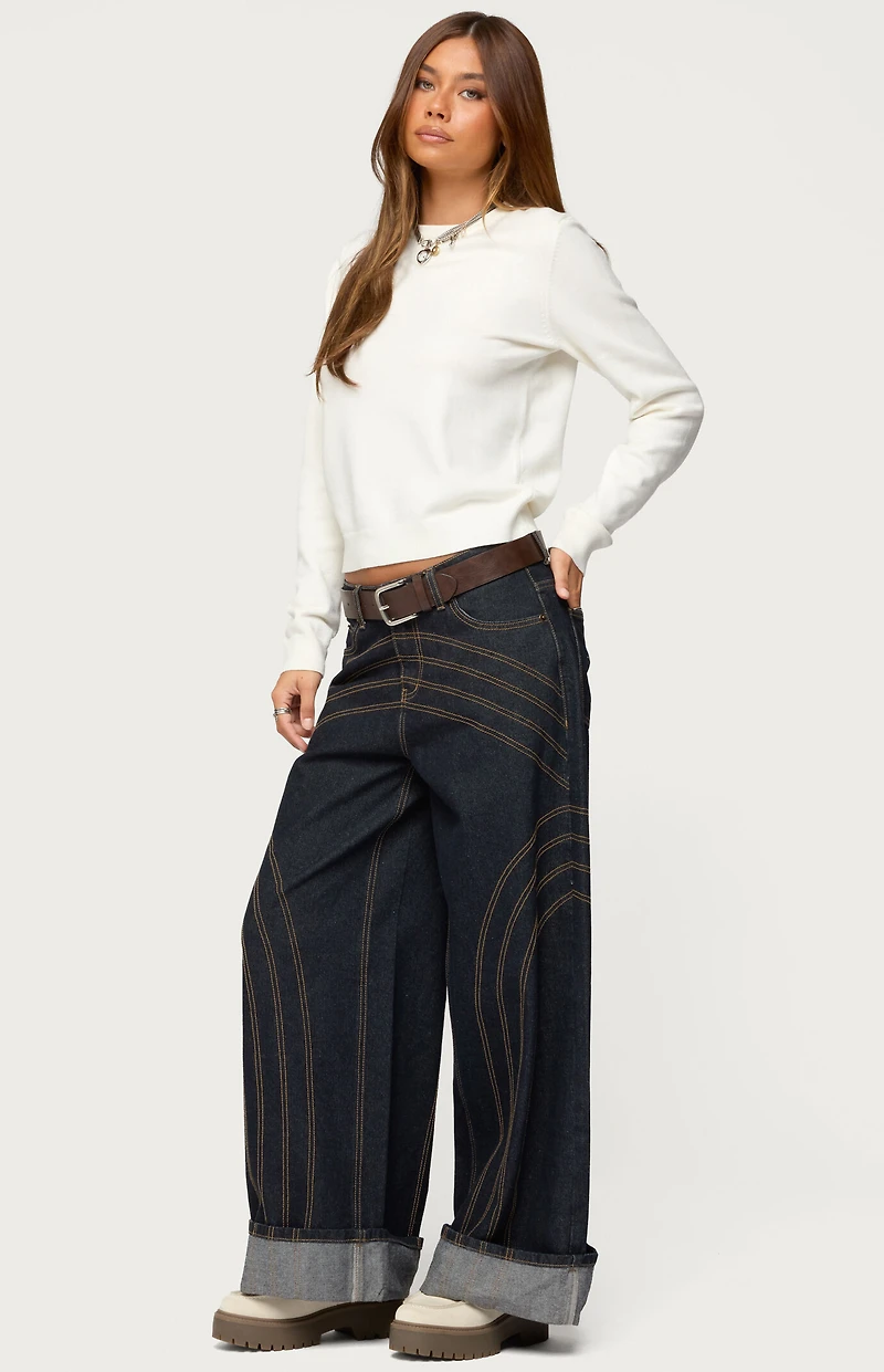 Edikted Lizzey Crewneck Sweater