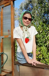 Pacsun Kids Strawberry Embellished Skimmer T-Shirt