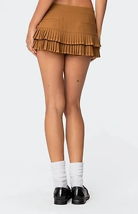Edikted Double Pleated Mini Skort