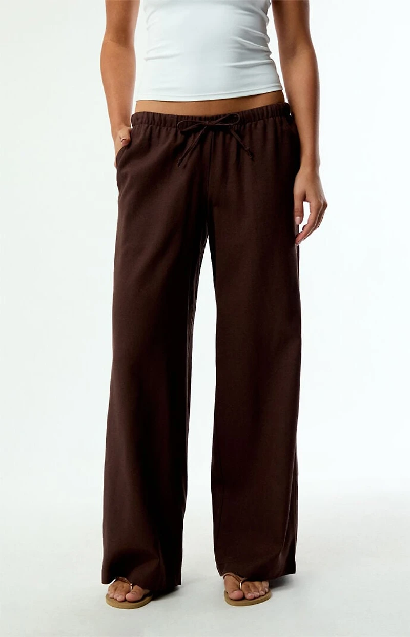 Pacsun Alisa Linen Pull-On Baggy Pants