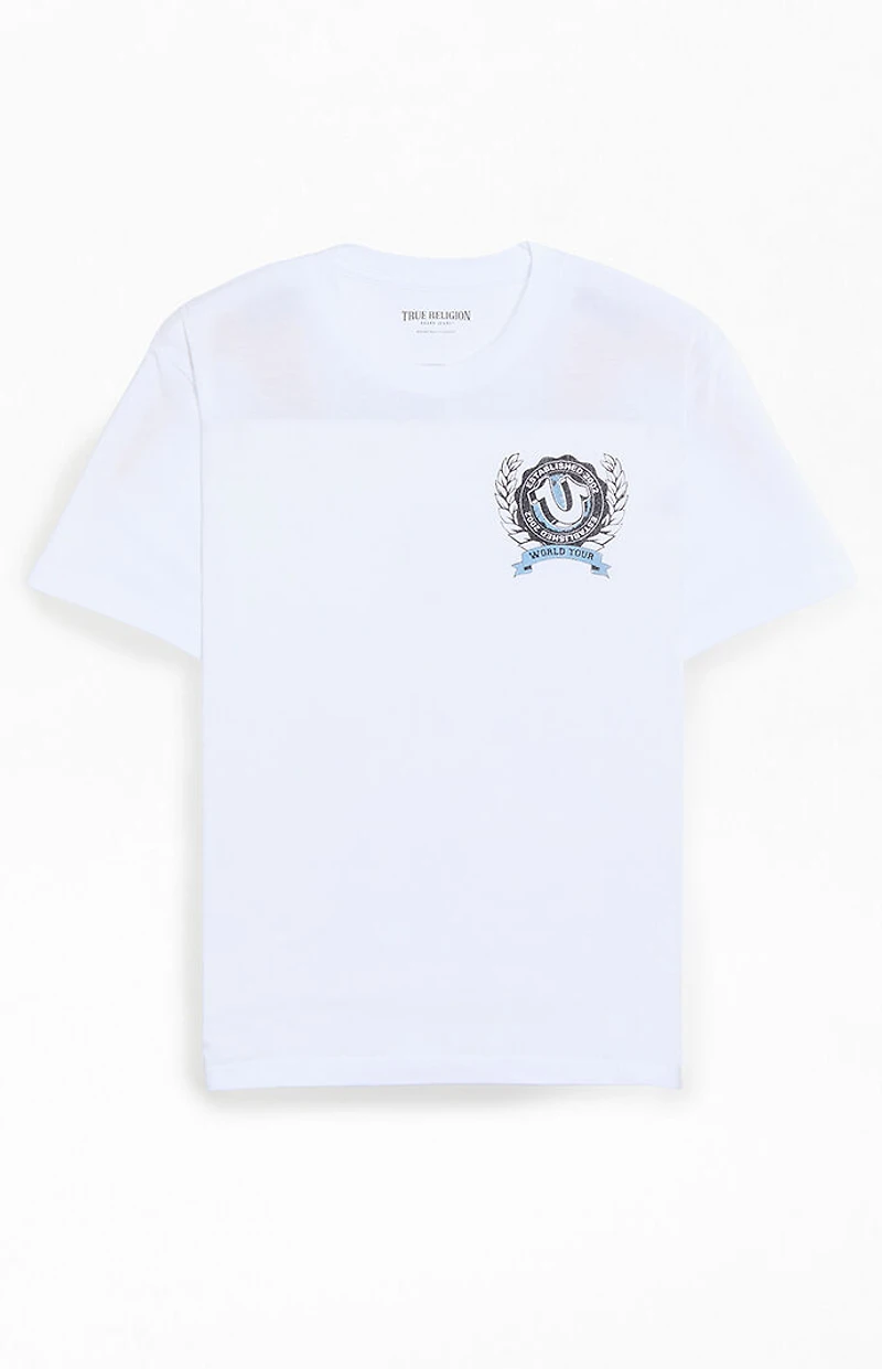 True Religion World Tour Crest Logo T-Shirt