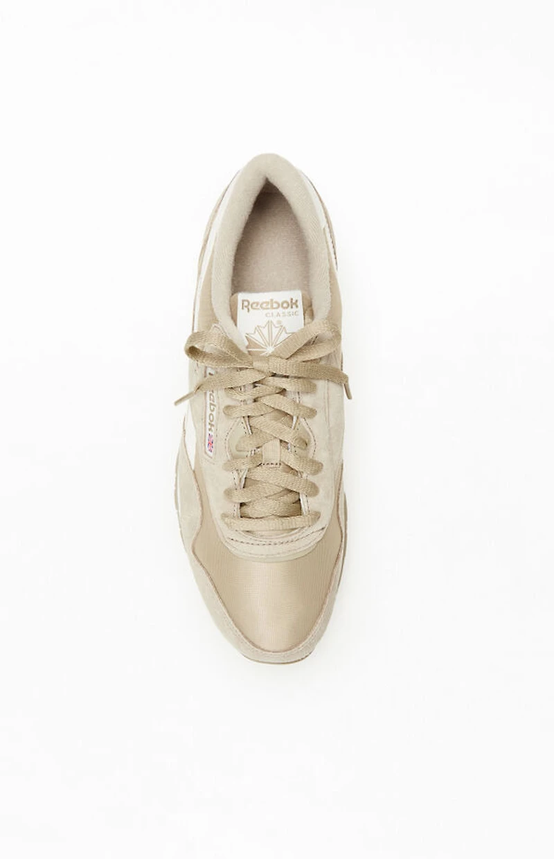 Reebok Tan Classic Nylon Vintage Suede Shoes