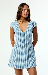 Rhythm Lola Gingham Cap Sleeve Mini Dress