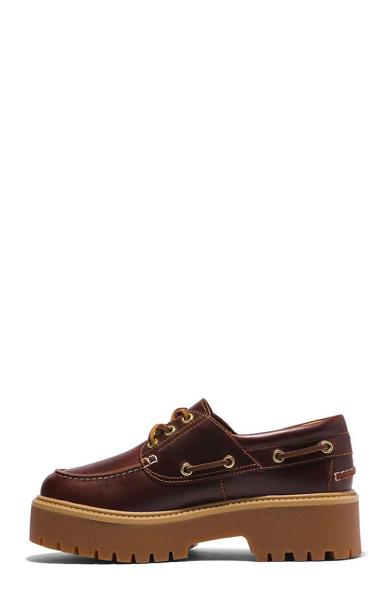 Timberland Women's Rootbeer Stone Street Boat Shoes