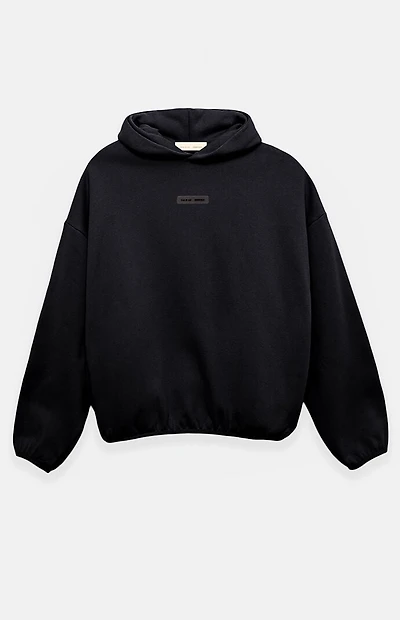 Fear of God ESSENTIALS Jet Black Modern Fit Fleece Hoodie