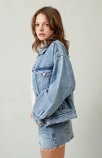 Pacsun Light Indigo Relaxed Denim Trucker Jacket