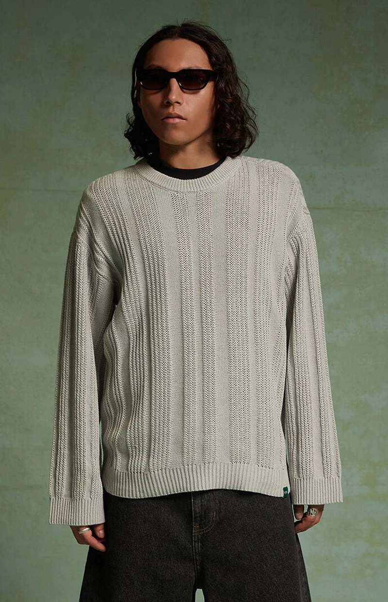 FIELD OF STUDY by Pacsun Tonal Stripe Long Sleeve Sweater