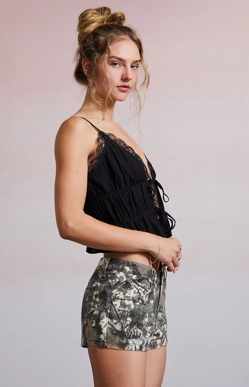 Third Charm Tree Camo Shorts