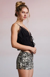 Third Charm Tree Camo Shorts