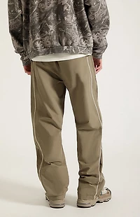 Pacsun Olive Bolton Baggy Track Pants