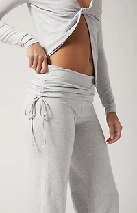 PAC 1980 DRIFT Active Shoreline Fold-Over Flare Yoga Pants