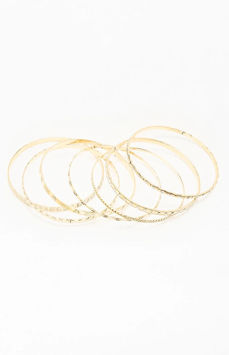 Pacsun Greta Metal Bangle Set