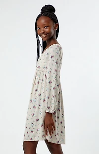 Pacsun Kids Ditsy Long Sleeve Mini Dress